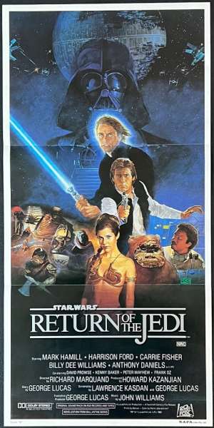 Return Of The Jedi Poster Original Daybill 1983 Star Wars Style B Sano Art