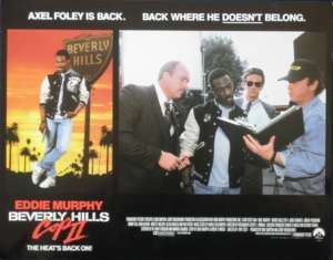 Beverly Hills Cop 2 1987 Lobby Card USA Eddie Murphy Brigitte Nielsen