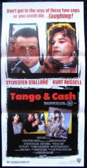 Tango &amp; Cash Poster Original Daybill 1989 Sylvester Stallone Kurt Russell