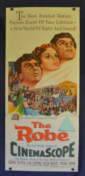 The Robe Poster Original Daybill RARE 1953 Richard Burton Jean Simmons Bible