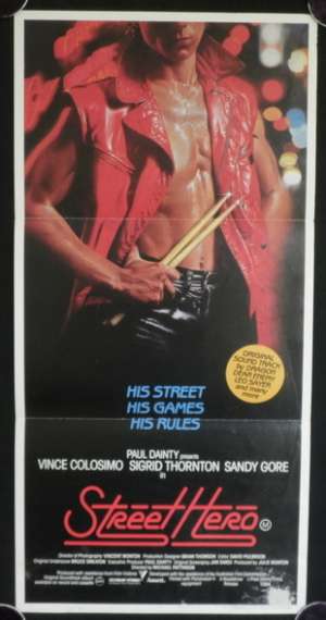 Street Hero 1984 movie poster RARE Daybill Dragon Leo Sayer