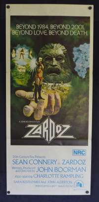Zardoz Daybill Poster Original 1974 Sean Connery 007 Charlotte Rampling