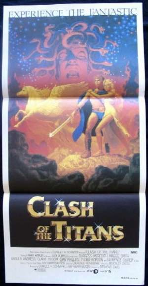 Clash Of The Titans Laurence Olivier Claire Bloom Daybill Poster