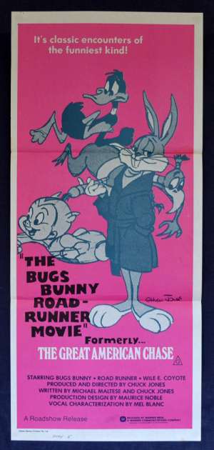 The Bugs Bunny Road Runner Movie Poster Original Daybill 1979 Looney Tunes
