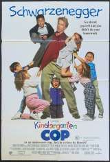 Kindergarten Cop Poster Original One Sheet 1990 Arnold Schwarzenegger