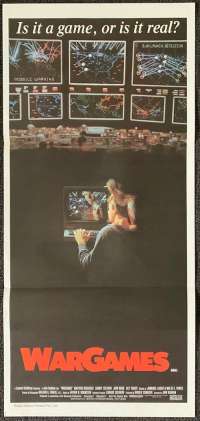 War Games Poster Original Daybill 1983 Matthew Broderick Ally Sheedy