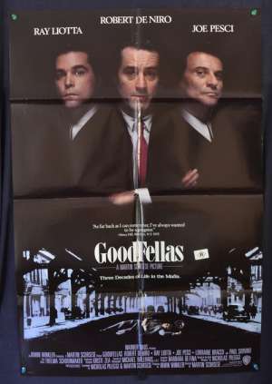 Goodfellas Poster Original One Sheet 1990 Robert De Niro
