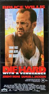 Die Hard 3 With A Vengeance Poster Original Daybill 1995 Bruce Willis