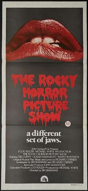 The Rocky Horror Picture Show Movie Poster Original Daybill Lips Style Tim Curry