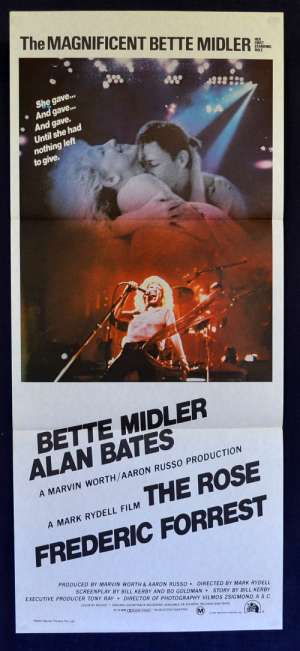 The Rose Poster Original Daybill 1979 Bette Midler Alan Bates