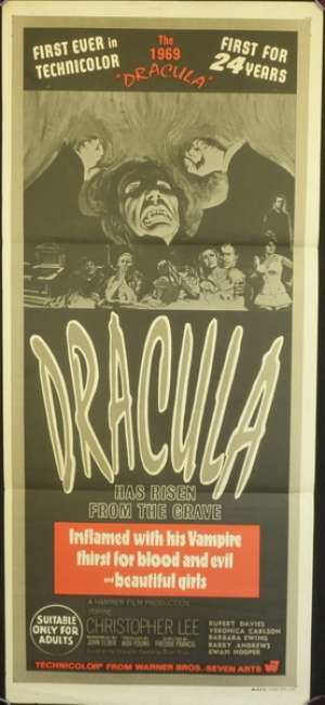Dracula Has Risen From The Grave Daybill Poster