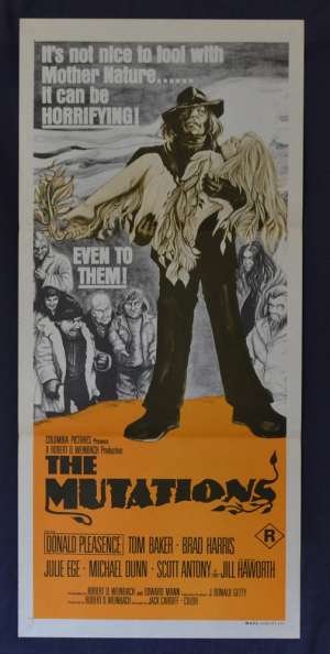 The Mutations Movie Poster Original Daybill 1974 Aka The Freakmaker Tom Baker