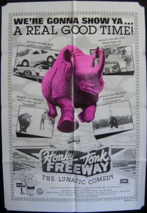 Honky Tonk Freeway One Sheet Australian Movie poster