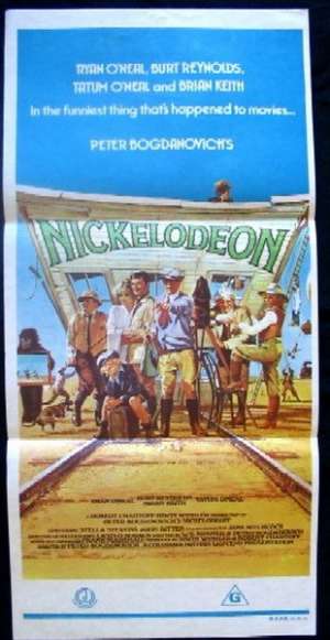 Nickelodeon 1976 Daybill movie poster Ryan O&#039;Neal, Burt Reynolds