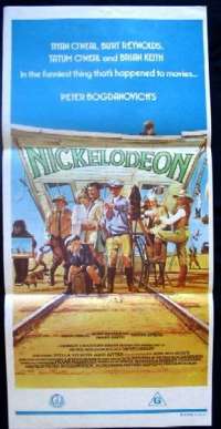 Nickelodeon 1976 Daybill movie poster Ryan O&#039;Neal, Burt Reynolds
