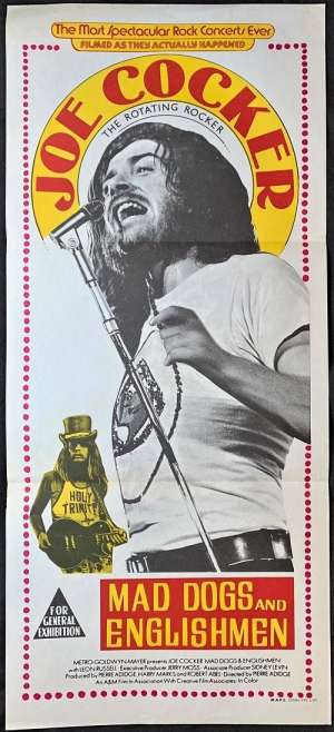 Mad Dogs And Englishmen Poster Original Daybill 1971 Joe Cocker