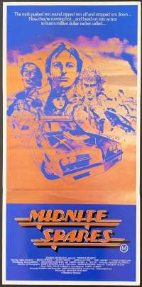 Midnite Spares Poster Original Daybill 1983 Bruce Spence David Argue