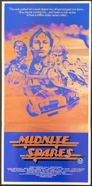 Midnite Spares Poster Original Daybill 1983 Bruce Spence David Argue