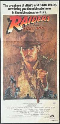 Raiders Of The Lost Ark Poster Original Daybill 1981 Harrison Ford Indiana Jones