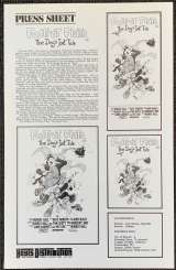Footrot Flats 1986 Movie Press Sheet The Dog's Tale New Zealand Cinema
