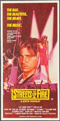 Streets Of Fire Poster Original Daybill 1984 Michael Pare Diane Lane Walter Hill