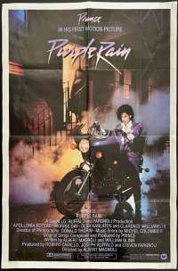 Purple Rain Poster Original USA International One Sheet 1984 Prince