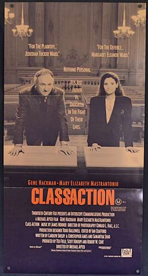 Class Action 1991 Daybill movie poster Gene Hackman Court Case