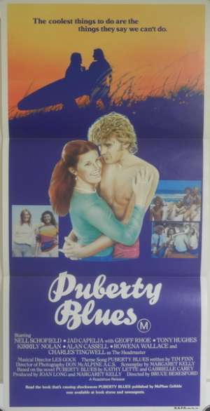 Puberty Blues 1981 Movie Poster Daybill Bruce Beresford Surfing Girls
