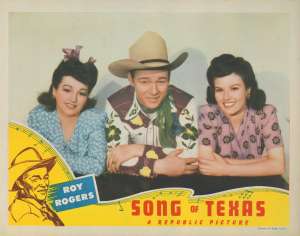 Song Of Texas Lobby Card 1 USA 11x14 Rare Original 1943 Roy Rogers