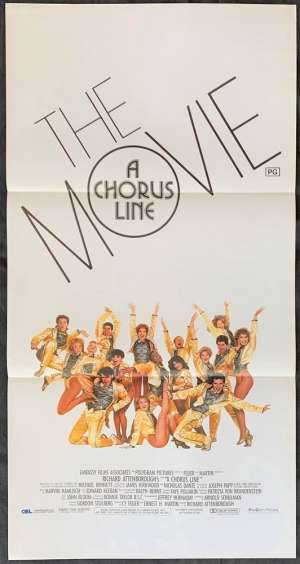 A Chorus Line The Movie 1985 Daybill movie poster Marvin Hamlisch Michael Douglas