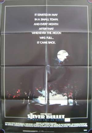 Silver Bullet 1985 One Sheet movie poster Gary Busey Megan Follows Stephen King