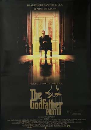 The Godfather Part 3 Poster Original One Sheet Al Pacino