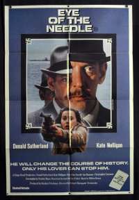 Eye Of The Needle 1981 One Sheet Poster Donald Sutherland Kate Nelligan