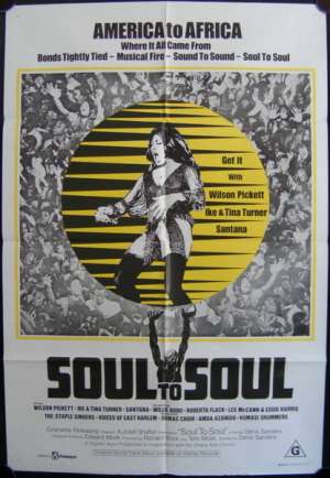 Soul To Soul One Sheet Australian Movie poster