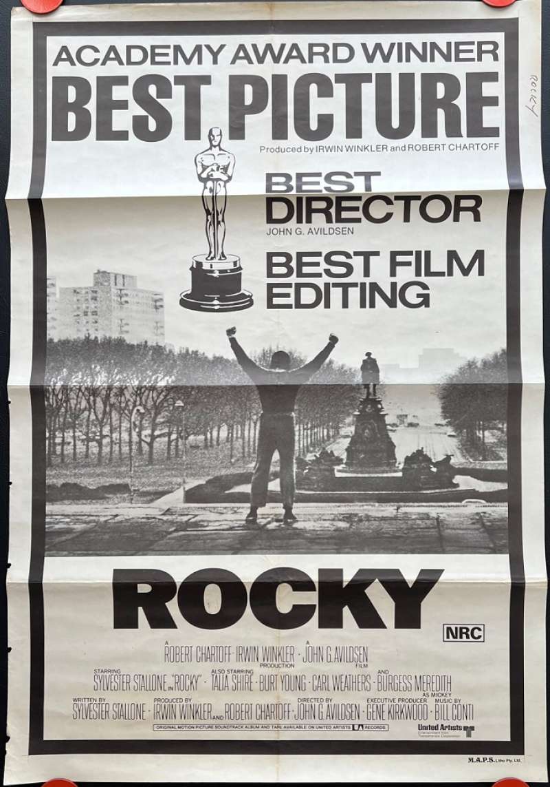 All About Movies - Rocky Poster Original One Sheet Academy Awards Art ...