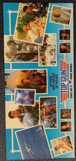 Top Gun Movie Promotional Flyer Original 1986 Tom Cruise