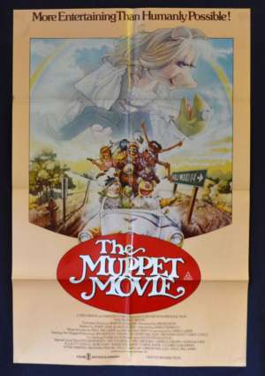 The Muppet Movie Poster Original One Sheet 1979 Kermit Miss Piggy