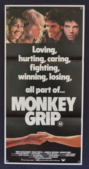 Monkey Grip Movie Poster Original Daybill 1982 Colin Friels Noni Hazelhurst