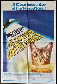 The Cat From Outer Space Poster One Sheet Original 1978 Ken Berry