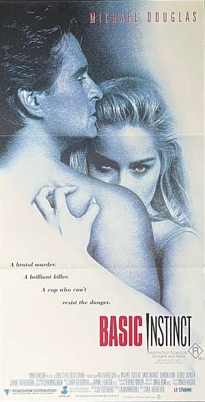 Basic Instinct Movie Poster Original Daybill 1992 Michael Douglas Sharon Stone