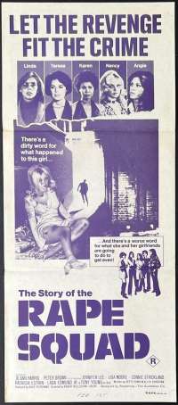 Rape Squad 1974 movie poster Daybill Aka The Violator Jo Ann Harris