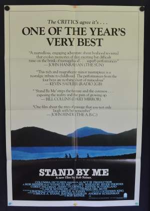 Stand By Me 1986 One Sheet movie poster River Phoenix Rob Reiner Stephen King