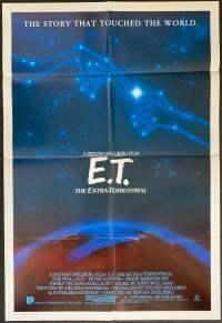 E.T. The Extra-Terrestrial Poster Original One Sheet 1985 Re-Issue Henry Thomas