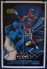 Tron Poster Original 1982 One Sheet Jeff Bridges Bruce Boxleitner