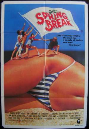 Spring Break Movie Poster Original One Sheet 1983 Perry Lang