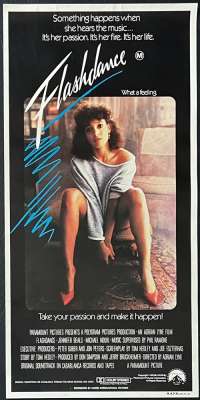 Flashdance Movie Poster daybill ROLLED Never Folded Jennifer Beals