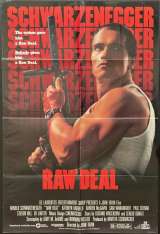 Raw Deal Movie Poster Original USA One Sheet 1986 Schwarzenegger