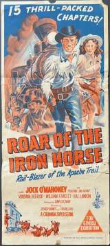 Roar Of The Iron Horse Poster Rare Daybill Original 1951 Jock Mahoney