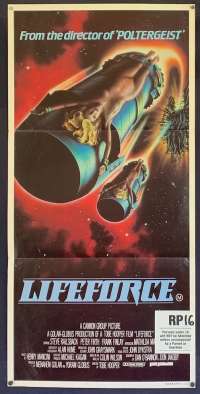 Lifeforce Poster Original New Zealand Daybill 1985 Tobe Hooper Space Vampyres