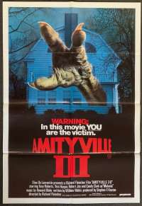 Amityville 3 The Demon Poster 3D Original One Sheet 1983 Horror